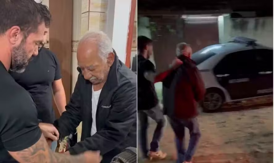 Sogro de policial civil é preso em Saquarema — Foto: reprodução
