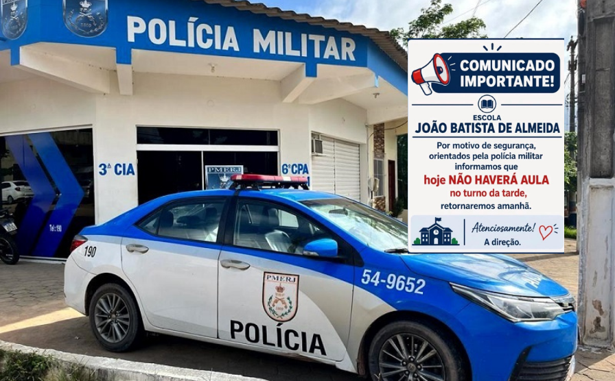 Escola suspende aulas após relatos de homens armados em São Francisco de Itabapoana; PM reforça policiamento na região